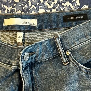 Ella Moss High Rise Blue Denim Jeans